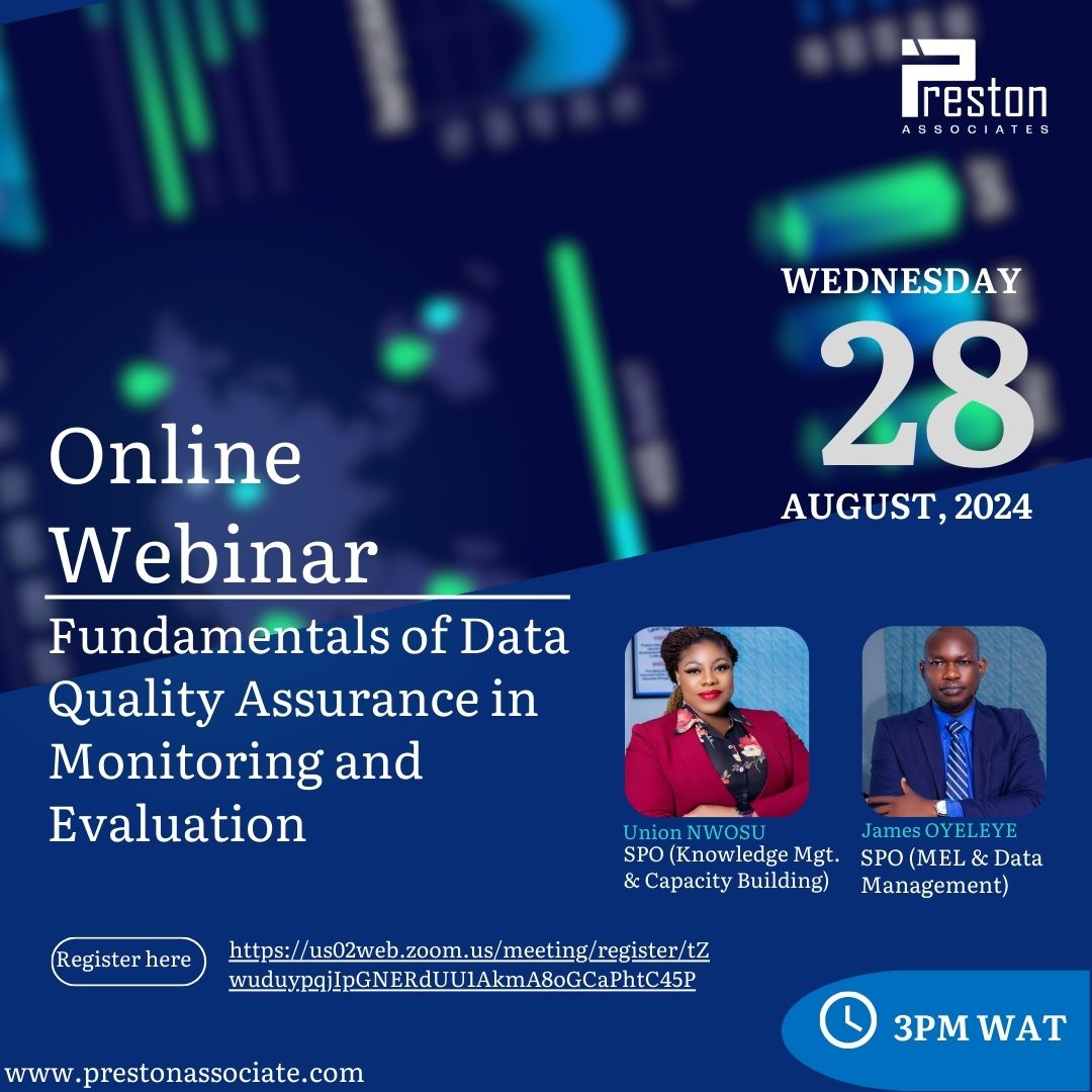 Fundamental of Data Quality Assurance in Monitoring and Evaluation